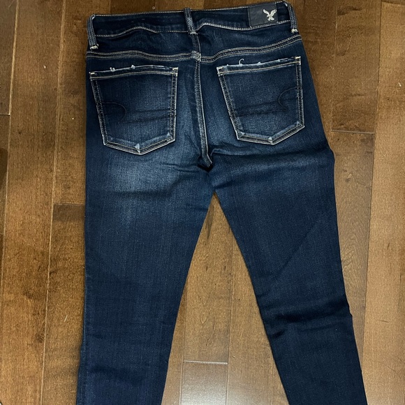American Eagle Dark Blue Skinny Jeans - Picture 3 of 4